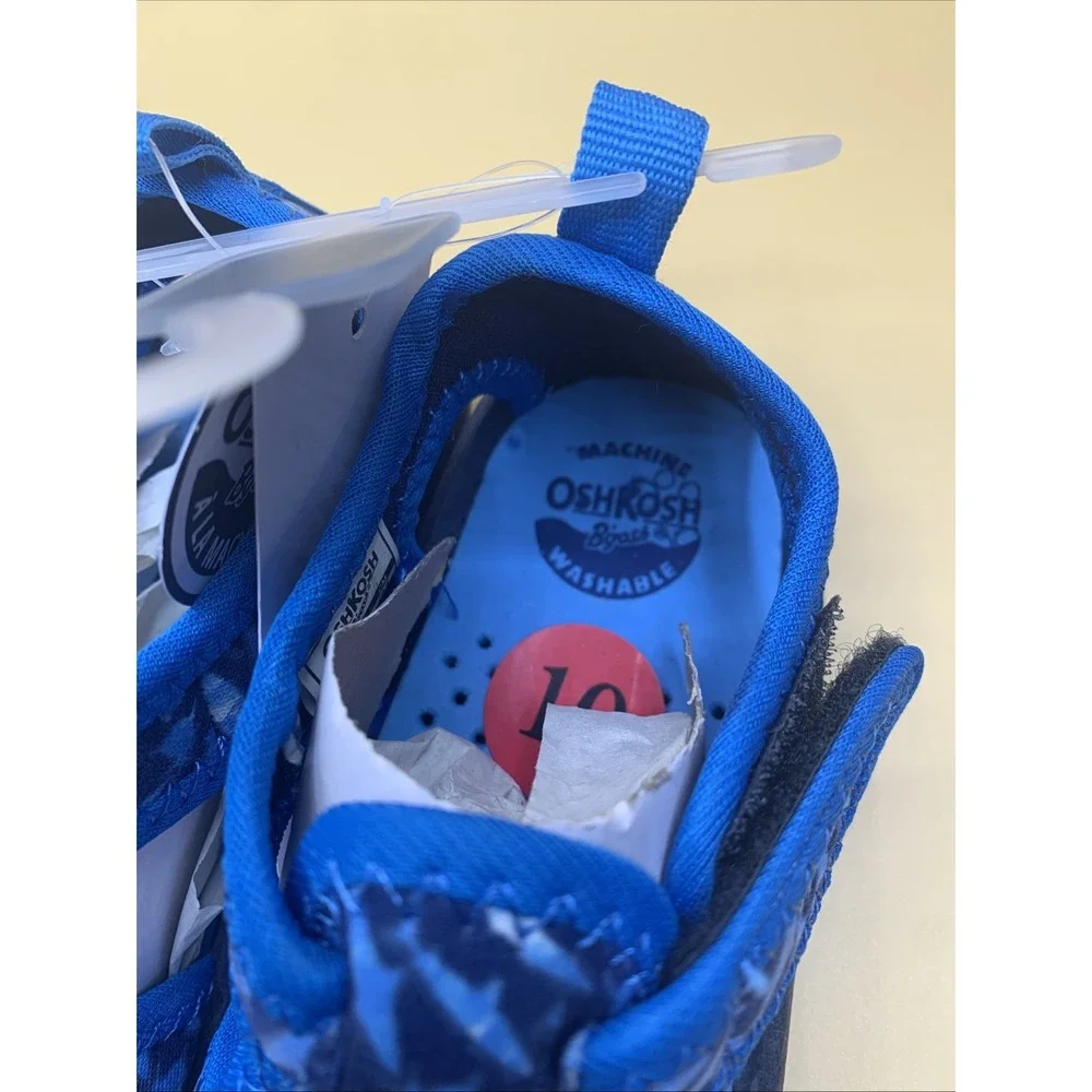 OshKosh B'gosh Machine Washable Blue Aqua Water Play Shoes Unisex Toddler 10 NEW